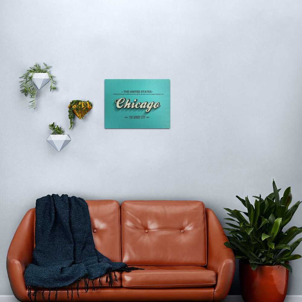 Vintage Chicago Metal Print