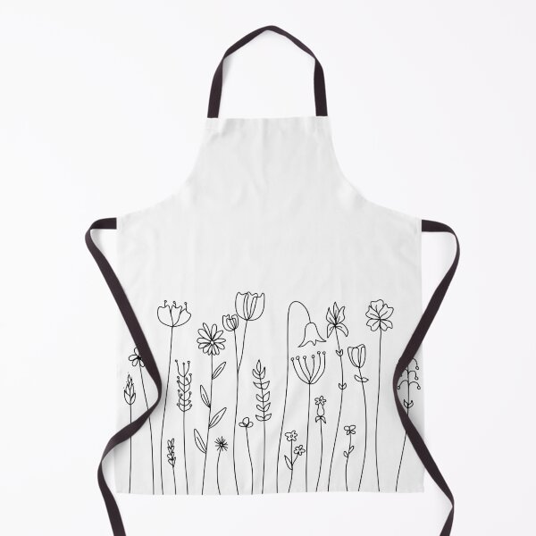Item preview, Simple Line Art Drawings of Flowers in Black and White designed and sold by Melody Watson.