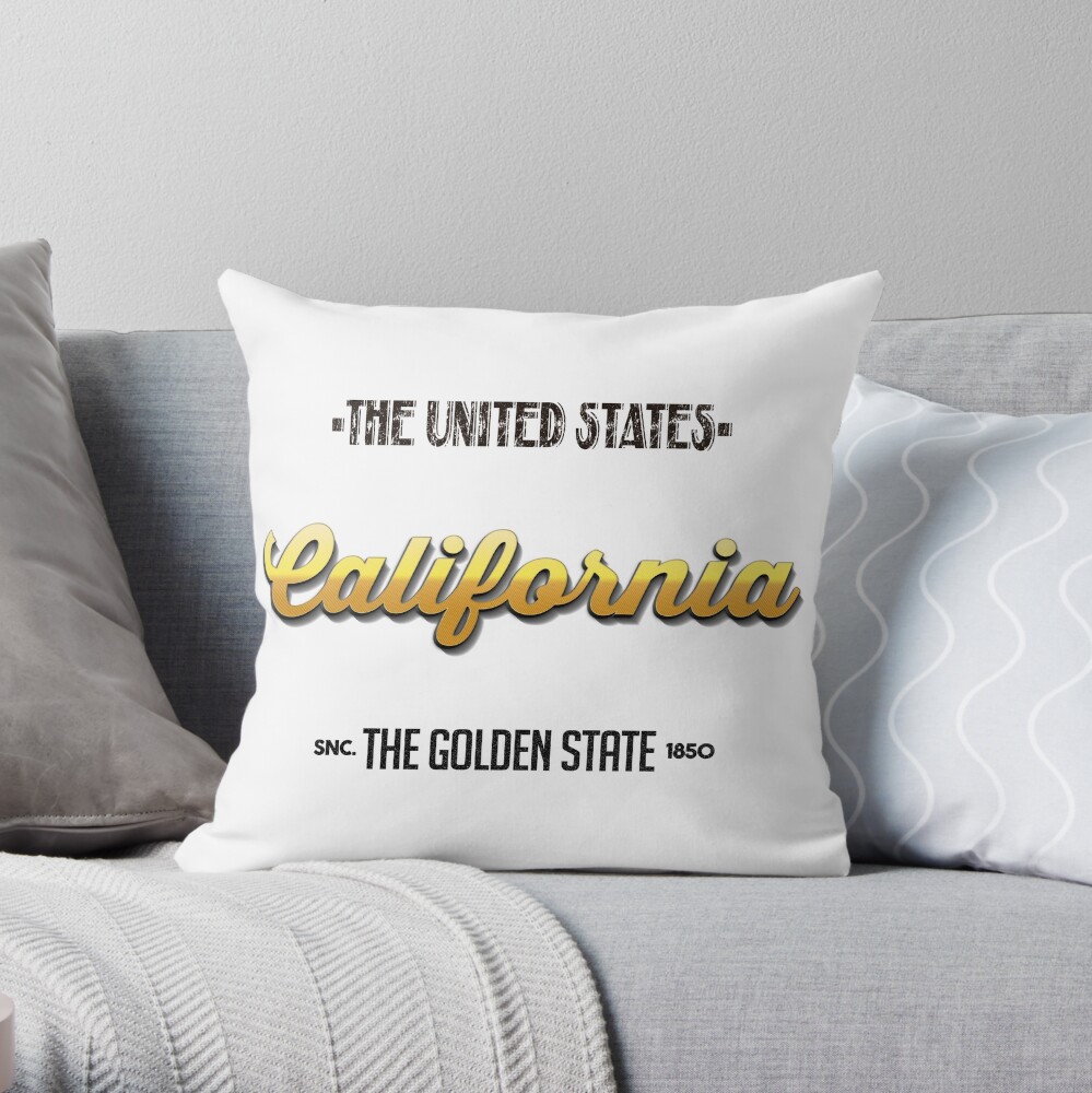 Vintage California Throw Pillow