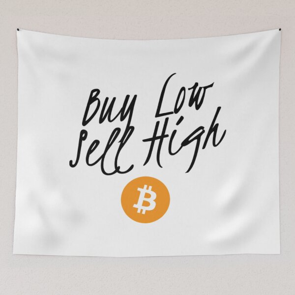 Item preview, Buy low sell high (Bitcoin) designed and sold by Bouzdesigns.