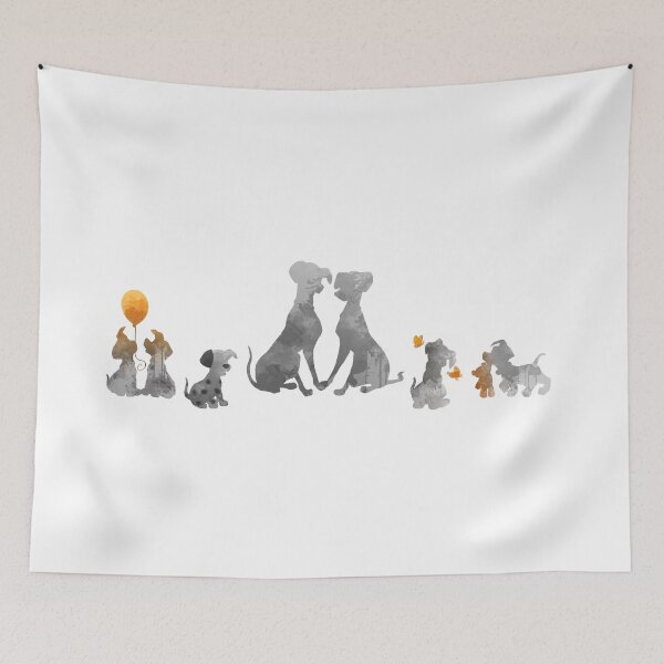 Item preview, Dogs Inspired Silhouette designed and sold by ShadowsInspired.