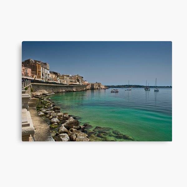 Il lungomare di Ortigia Canvas Print