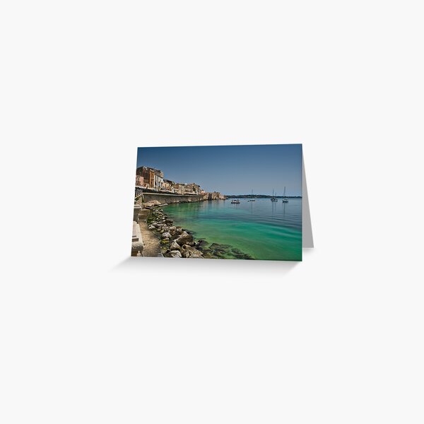 Il lungomare di Ortigia Greeting Card
