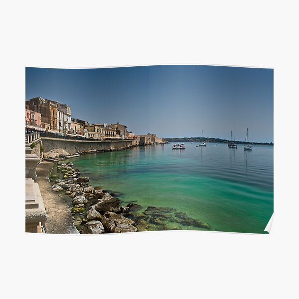 Il lungomare di Ortigia Poster
