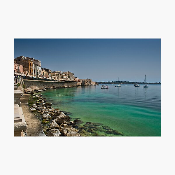 Il lungomare di Ortigia Photographic Print