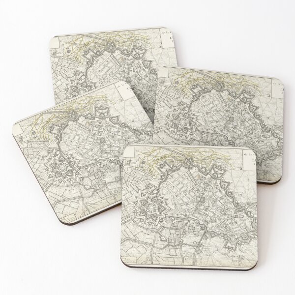 Item preview, Vintage Lille France Map (1708) designed and sold by BravuraMedia.