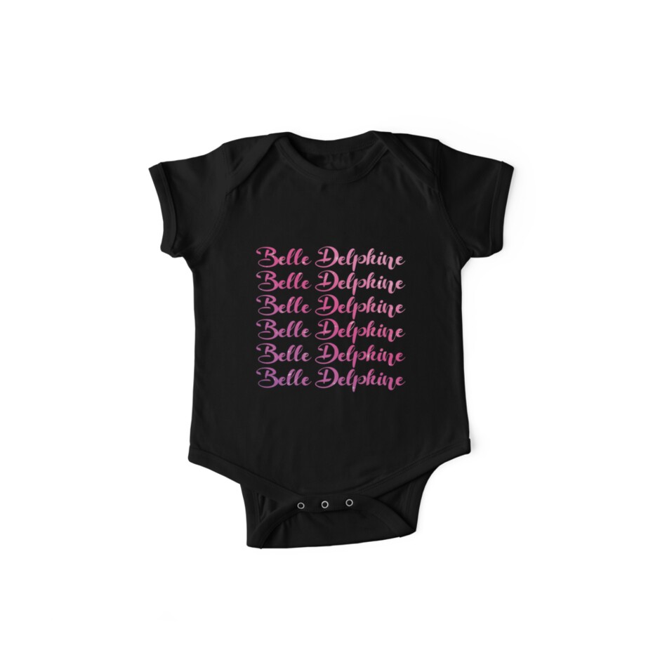 Belle Delphine Rainbow Name Pink With Stars Gamer Girl Baby One Piece By Vane22april Redbubble - belle delphine roblox avatar