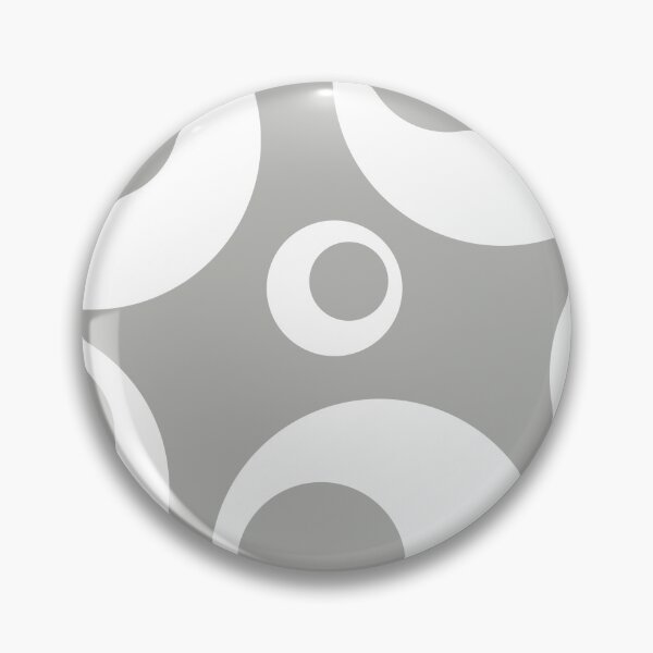 Item preview, Grey and white circles graphic print designed and sold by HTPOP.