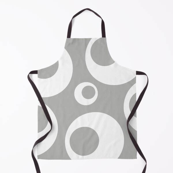 Item preview, Grey and white circles graphic print designed and sold by HTPOP.
