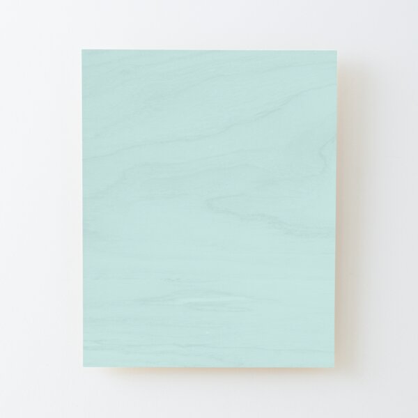 Aquamarine Ultra Pale Blue Green Trending Pares de colores sólidos para Behr Tahitian Sky M460-1 Lámina montada de madera
