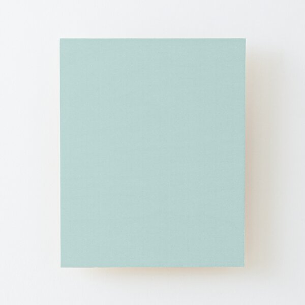 Aquamarine Ultra Pale Blue Green Trending Pares de colores sólidos para Behr Tahitian Sky M460-1 Lámina montada de madera