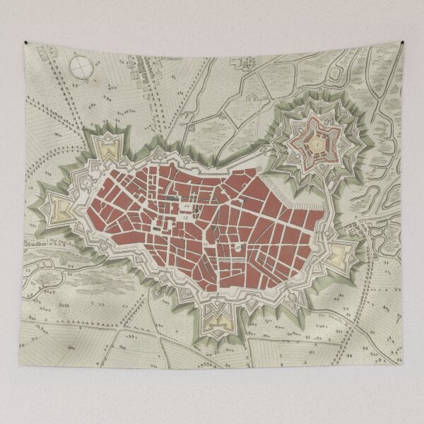 Item preview, Vintage Lille France Map (1794) designed and sold by BravuraMedia.