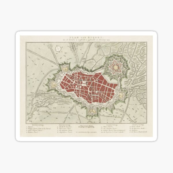 Vista previa del artículo con la obra «Mapa de Francia vintage Lille (1794)», diseñado y vendido por BravuraMedia.