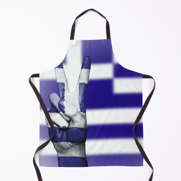 Item preview, Greek Flag Painted On Hand designed and sold by presenthome.