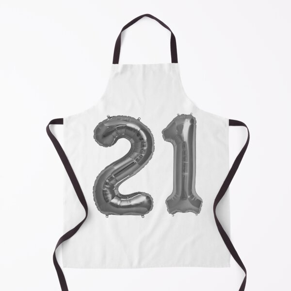 Item preview, Silver Grey 21st Birthday Metallic Helium Balloons Numbers designed and sold by Birthdates.