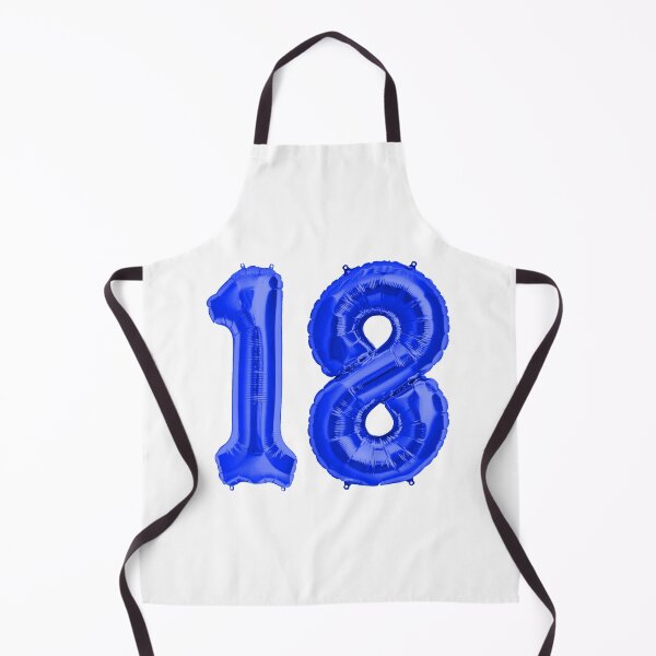 Item preview, Blue 18th Birthday Metallic Helium Balloons Numbers designed and sold by Birthdates.