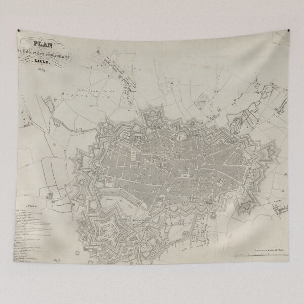 Item preview, Vintage Map of Lille France (1839) designed and sold by BravuraMedia.