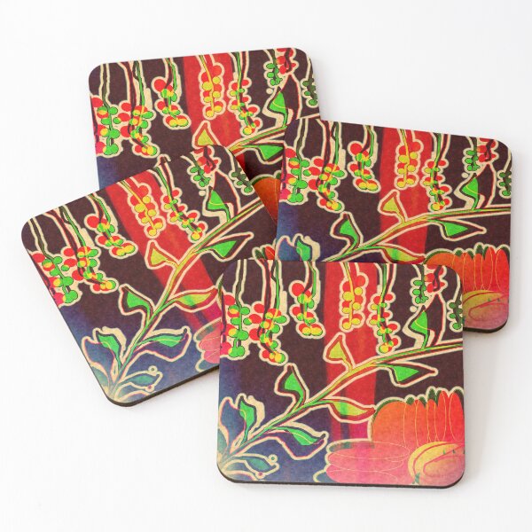Item preview, Hanging vines silk print indian rajasthani jaipur style designed and sold by OSG369.