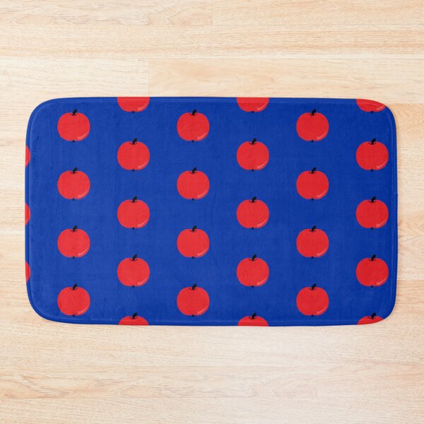 Item preview,  red apple blue background designed and sold by miaterinka.
