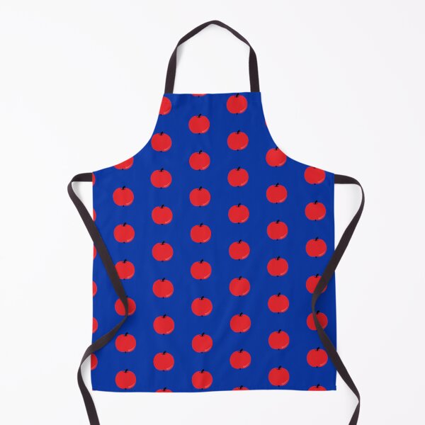 Item preview, red apple blue background designed and sold by miaterinka.