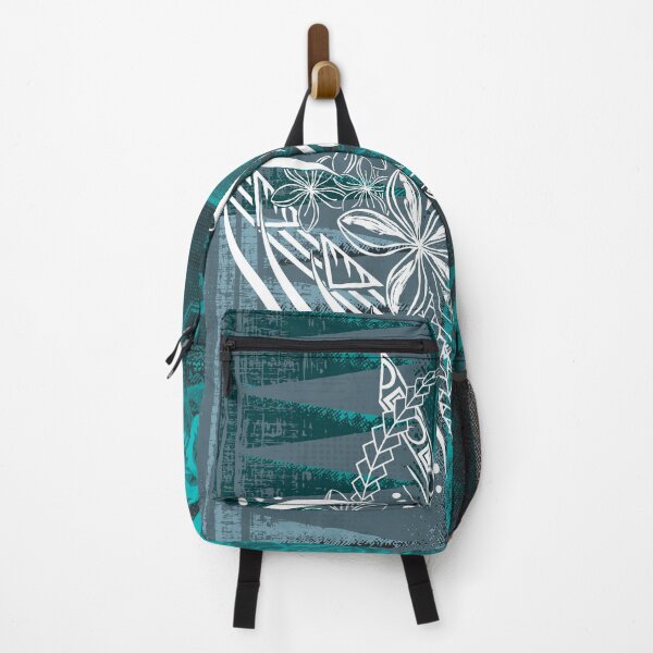 Item preview, Teal Polynesian Tapa With White Overlay designed and sold by sunnthreads.