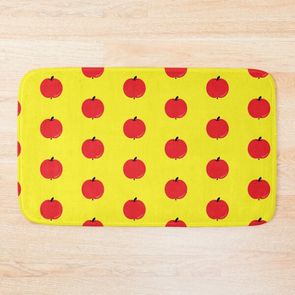 Item preview, red apple yellow background designed and sold by miaterinka.