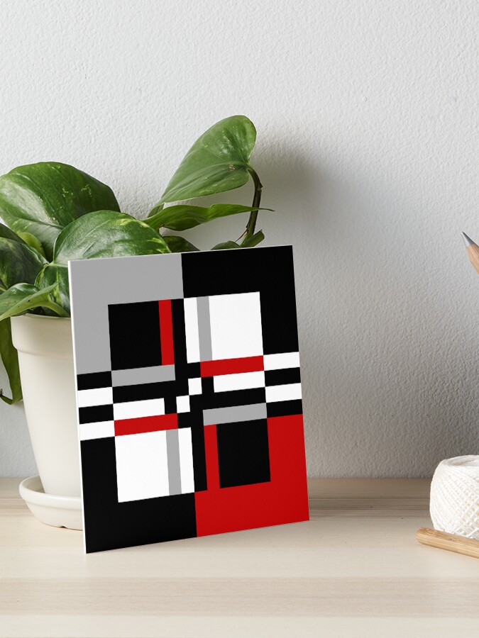 Thumbnail 1 of 2, Art Board Print, Geometric pattern designed and sold by BattaAnastasia.