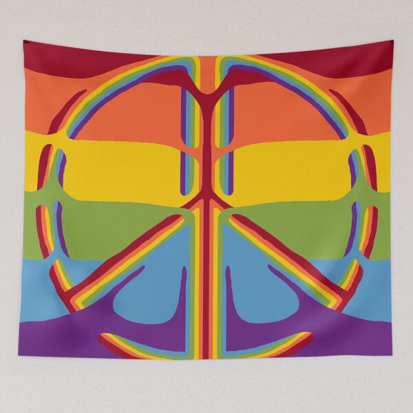 Item preview, Rainbow Peacesign designed and sold by Videndomen.