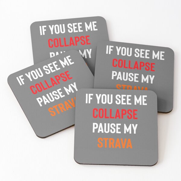 Item preview, If I Collapse Pause My Strava designed and sold by Raw Creative Prints.