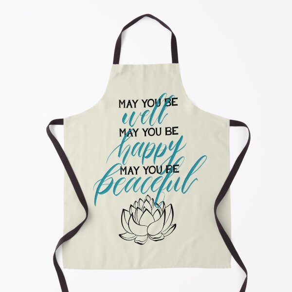 Item preview, May You Be Meditation Loving Kindness Mantra With Lotus Blooms designed and sold by Nugget Of Happiness.
