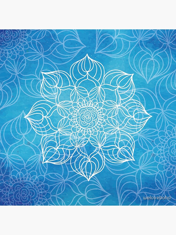 Blue mandala by weloveboho