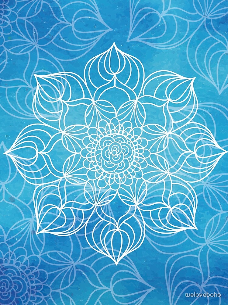 Imagen de la obra Blue mandala, diseñada y vendida por weloveboho