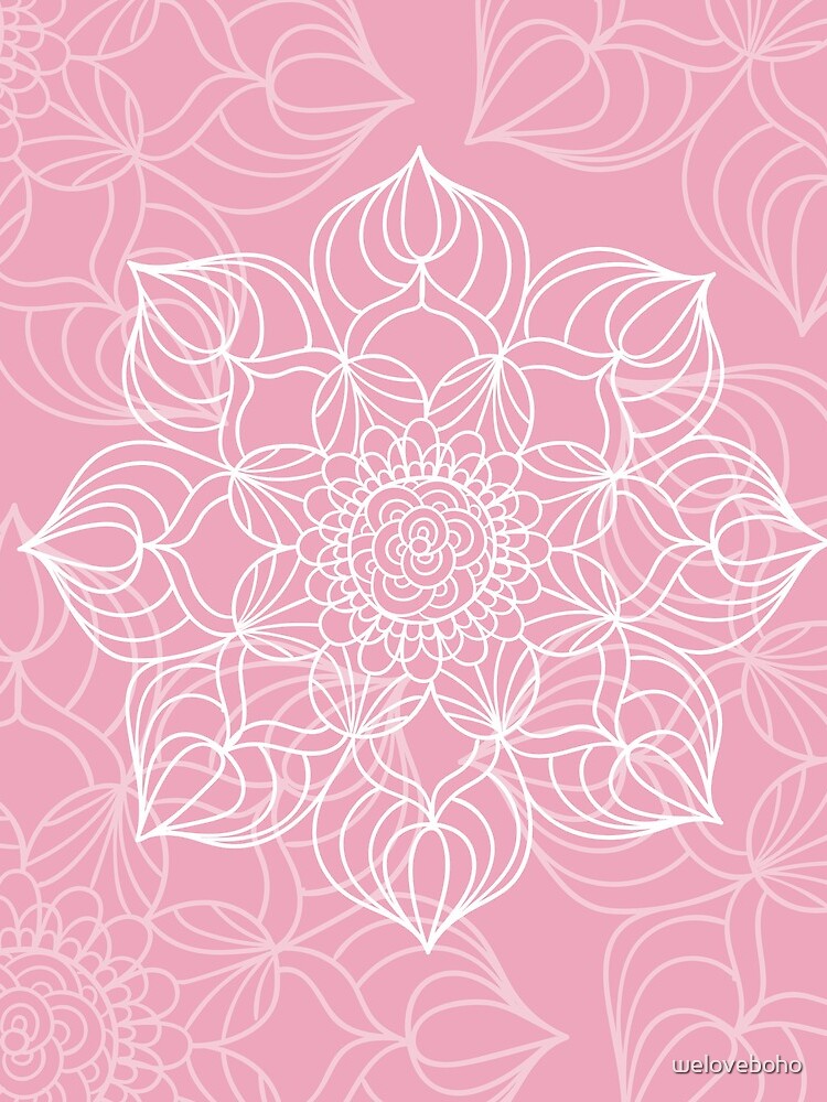 Imagen 4 de 4, Minifalda con la obra Pink mandala, diseñada y vendida por weloveboho.
