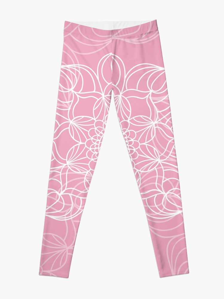 Imagen 3 de 5, Leggings con la obra Pink mandala, diseñada y vendida por weloveboho.