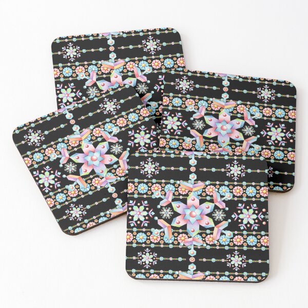 Item preview, Festive Folkloric Snowflakes designed and sold by PatriciaSheaDesigns.