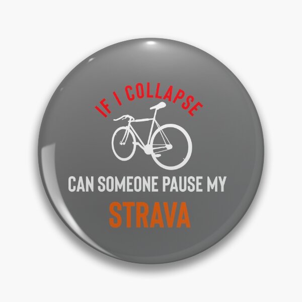 Item preview, If I Collapse Pause My Strava designed and sold by Raw Creative Prints.