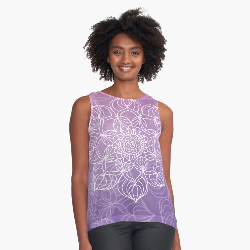 Vista previa del artículo con la obra «Blusa sin mangas», diseñado y vendido por weloveboho.