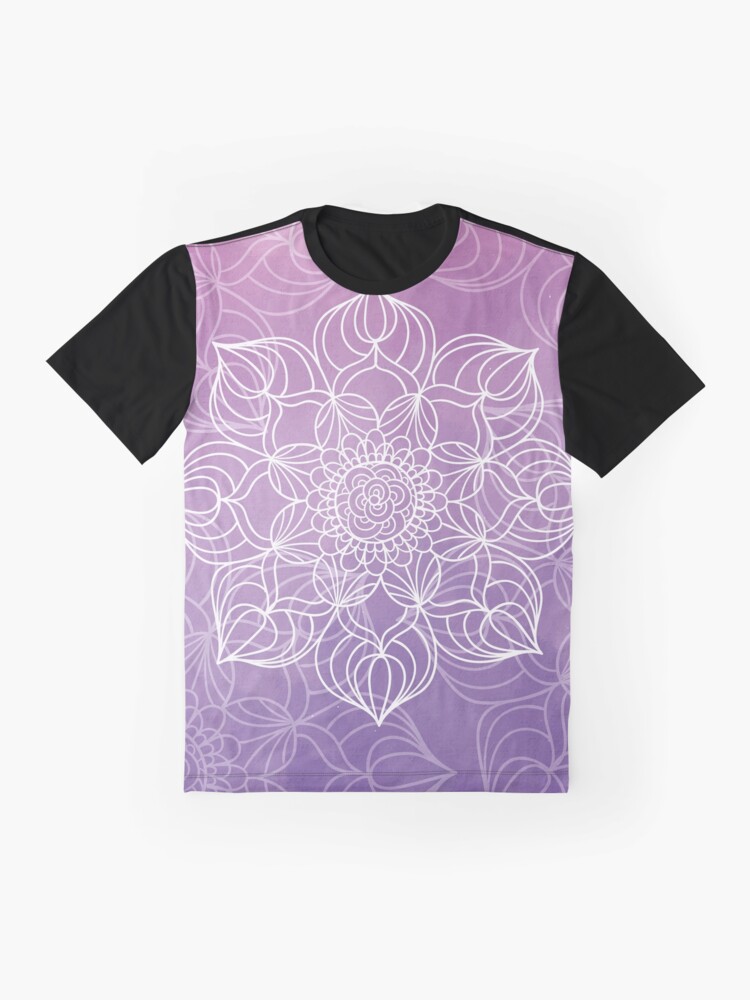 Vista alternativa de Camiseta gráfica Purple mandala