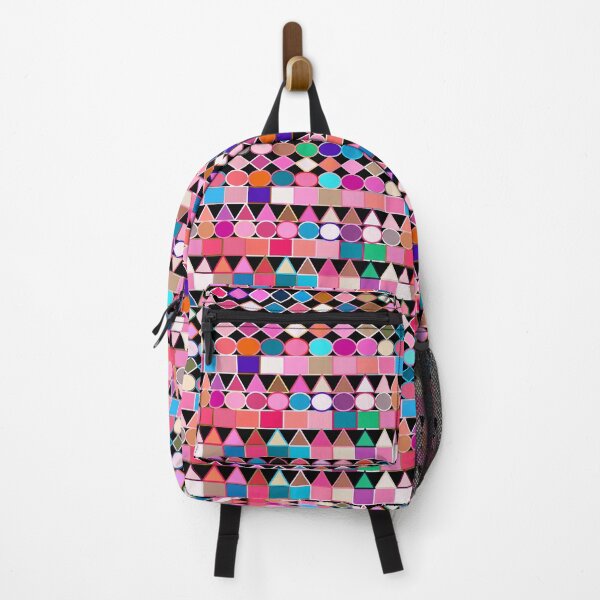 Item preview, Modern Tribal Geometric, Jewel Colors on Black designed and sold by Marymarice.