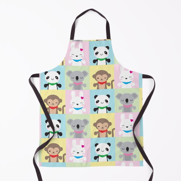 Super Cute Kawaii Animal Mascots Apron