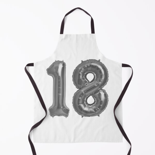 Item preview, Silver 18th Birthday Metallic Helium Balloons Numbers designed and sold by Birthdates.