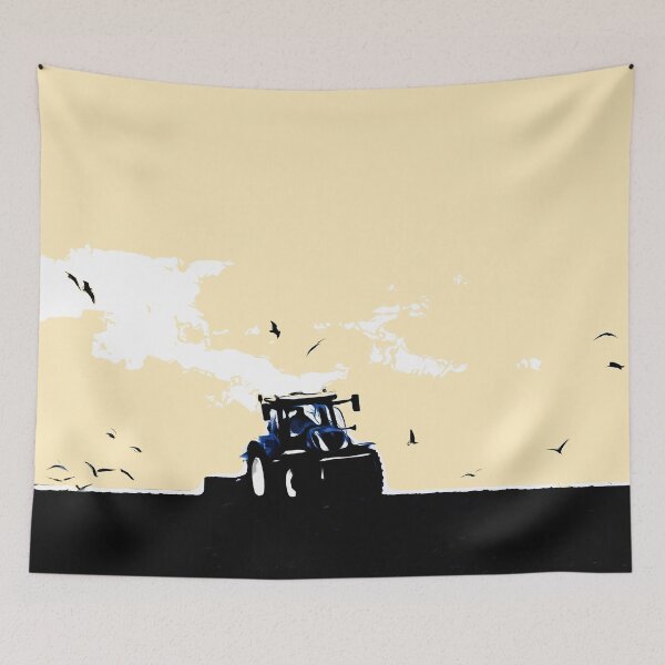 Item preview, Blue Tractor, Sowing. designed and sold by Paul Rowland.