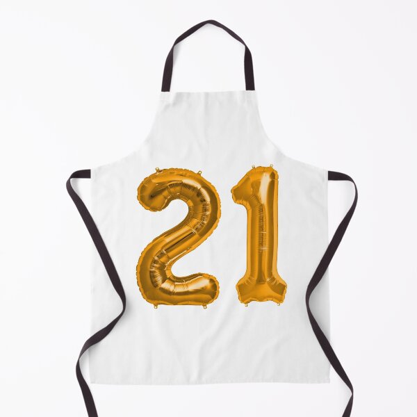 Item preview, Orange 21st Birthday Metallic Helium Balloons Numbers designed and sold by Birthdates.