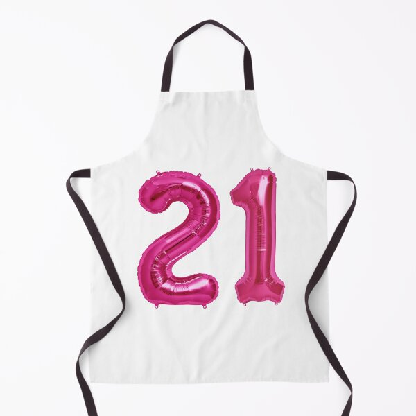 Item preview, Hot Pink 21st Birthday Metallic Helium Balloons Numbers designed and sold by Birthdates.
