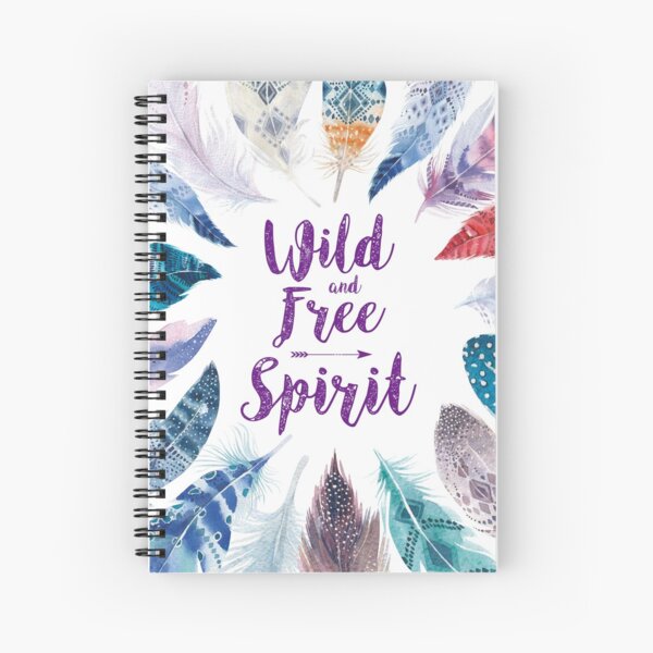 Feathers, Wild and free spirit Cuaderno de espiral