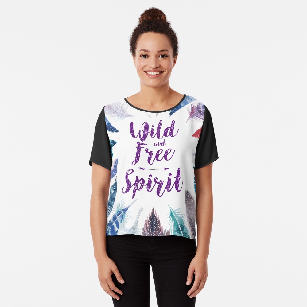 Feathers, Wild and free spirit Blusa