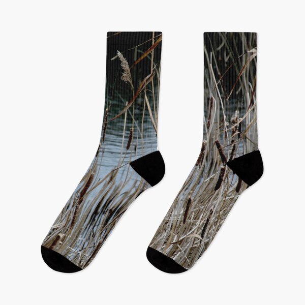 Item preview, Madine lake natural reeds landscape	 designed and sold by EstelleRossetti.