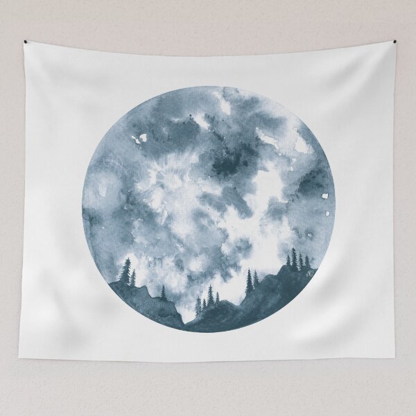 Item preview, Moon and Forest designed and sold by María Casas Watercolour Designs.
