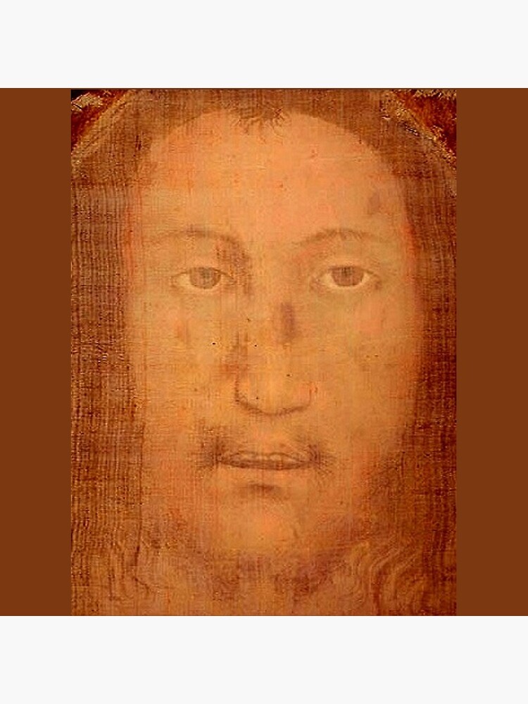 CHRIST. JESUS. CHRISTIANITY. Veil of Veronica, Sudarium, Manoppello Image. by TOMSREDBUBBLE