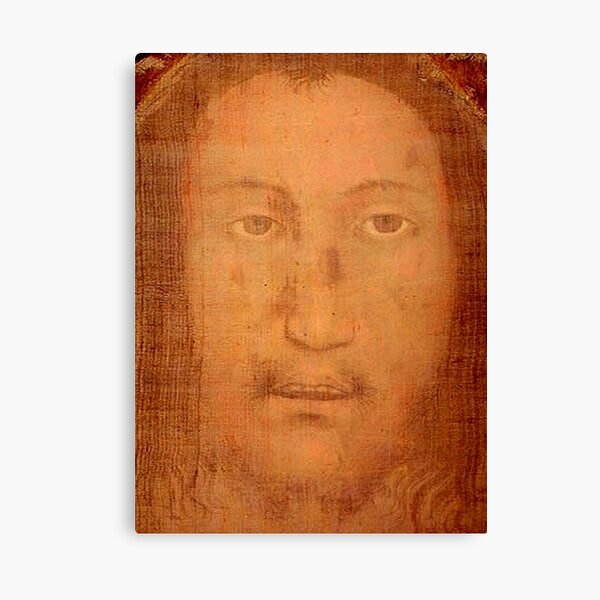 CHRIST. JESUS. CHRISTIANITY. Veil of Veronica, Sudarium, Manoppello Image. Canvas Print